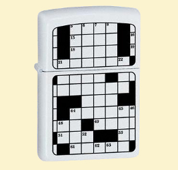 Zippo Зажигалка 20897 Crossword Puzzle White Matte