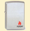 Zippo Зажигалка 220.133 Satin Chrome Zippo Logo